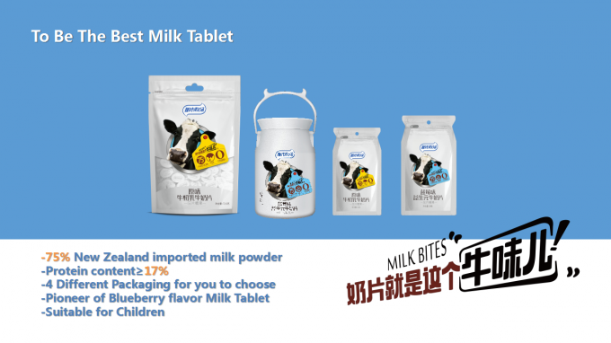 향낭 팩과 새로운 트렌드 건강한 저열량 16g 초유 우유 태블릿